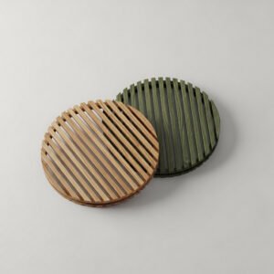 Pinewood Trivet Set